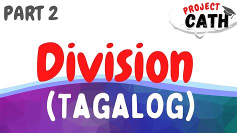 Division in Tagalog.